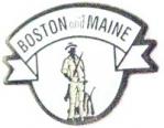 BOSTON & MAINE RAILROAD LOGO METAL HAT PIN
